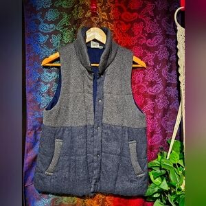 Blue fall vest